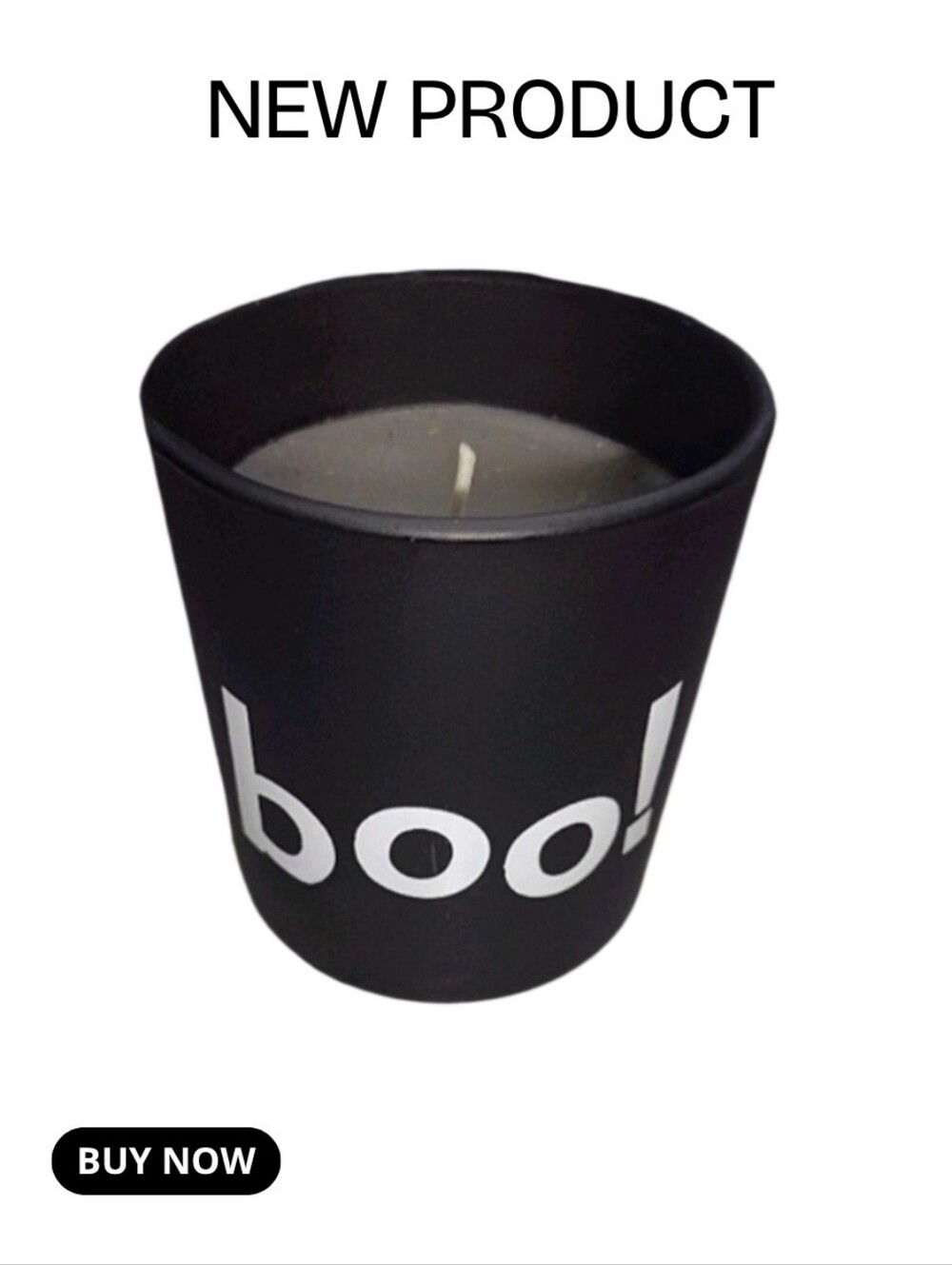 Black & White 5oz Boo Candle
